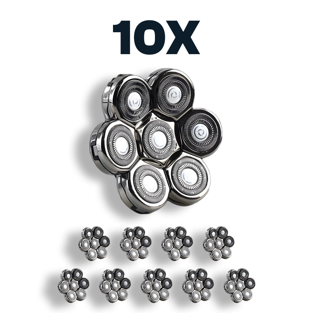 10x extra scheerkoppen